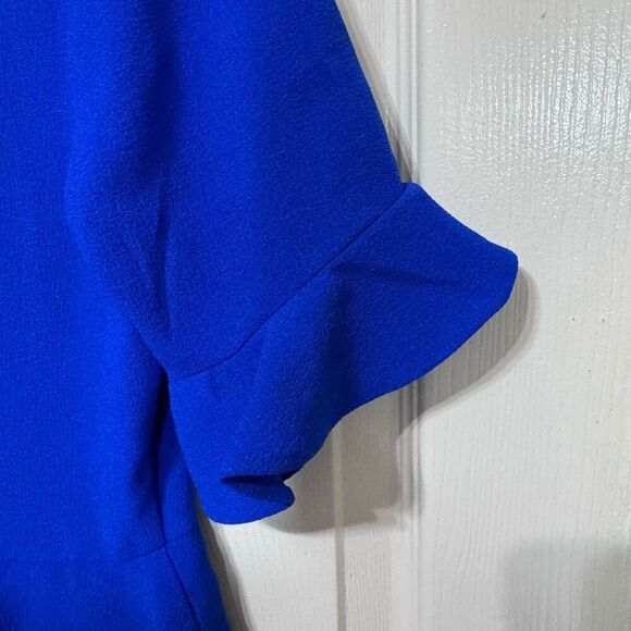 Laundry by Shelli Segal Royal Blue Ruffled Dress size 10 NWOT - Picture 6 of 7
